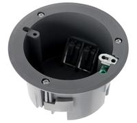 HUIXHAO Old Work Round Ceiling Light Junction Box 4'', Grey 18 Cubic Inches Single Gang Old Work PVC Remodel Electrical Box for Home,ETL Listed(1 Pack)