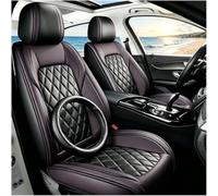 HUIYAN 5-Seat Car Seat Covers compatible with Volkswagen VW Lupo | Comes with a free steering wheel cover these are non-slip full-coverage breathable leather sport-style seat covers