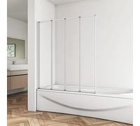 Huiyang 1000x1400mm 4 Fold Modern Pivot Folding Bath Shower Glass Screen Reversible Door Panel