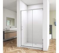 Huiyang 1400mm Shower Enclosure Sliding Door Cubicle 6mm Safety Tempered Clear Glass