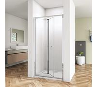Huiyang 760mm Bathroom Walk in Frame Bi Fold Shower Enclosure Shower Door Screen Safety Glass