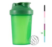 huiyoujiu Protein Shaker Bottle, Supplements Shakers with Mixing Ball, Portable Workout Water Cup with Leakproof Flip-on Lid, 400ml Fitness Milkshake Bottle for Gym, Sports, Fitness