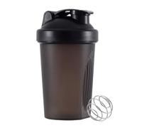 huiyoujiu Protein Shaker Bottle, Supplements Shakers with Mixing Ball, Portable Workout Water Cup with Leakproof Flip-on Lid, 400ml Fitness Milkshake Bottle for Gym, Sports, Fitness