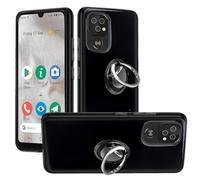 HuiYouMY 2-in-1 Case + Phone holder Ring Compatible with Doro 8100/8100 Plus/Doro 8200 Cover for Doro 8100/8100 Plus/Doro 8200, Slim Fit Soft TPU Shockproof Anti-Scratch Phone Case Cover - Black