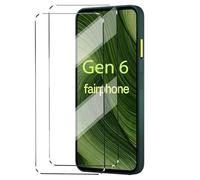HuiYouMY [2 in 1] Tempered Glass Compatible with Fairphone 6 / Gen 6 2Pack Tempered Glass Screen Protector for Fairphone 6 / Gen 6,Shockproof Anti-Scratch