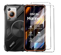 HuiYouMY 2 Pieces Glass Compatible with OSCAL Marine 1 Shockproof Tempered Glass Compatible with OSCAL Marine Protection 1 Protective Film