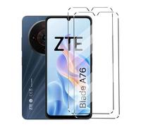 HuiYouMY 2 x PanzeGlas compatible with ZTE Blade A76 film, shockproof protective glass screen protector