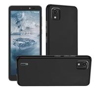 HuiYouMY Case Compatible with NOKIA C2 2nd Edition Cover for NOKIA C2 2nd Edition, Slim Fit Soft TPU Shockproof Anti-Scratch Phone Case Cover Black