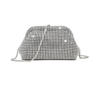 HuiYStar Sparkly Rhinestone Crossbody Bag for Women, Sparkly Diamond Clouds Evening Bag for Parties and Weddings, silver