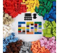 HUIZDQ 600 Pieces Building Bricks, Classic Bulk Small Blocks, Classic Building Bricks Set Basic Building Blocks Compatible with All Major Brands