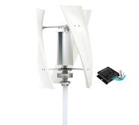 HUIZHITENGDA 10000W Wind Turbine Generators Kit, 220V 48V 24V 12V Noiseless 3 Blades Wind Power Emergency Energy Generator with Controller, for Home, Camping (White),24v