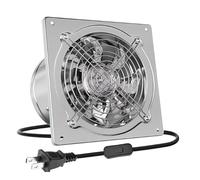 HUIZHITENGDA 110V,6in, 6/7/8 in Inch Stainless Booster Exhaust Fan, Through Wall Extractor Exhaust Ventilation Fan Exhaust Smoke Fan Ventilation for Kitchen, Bathroom