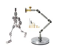 HUIZHITENGDA 12-20CM DIY Stop Motion Armature Kits,Metal Puppet Figure for Character Design Creation,Articulated Humanoid Skeleton Easy Assembly for Stop-Motion Project,18CM