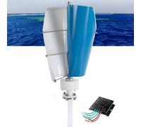 HUIZHITENGDA 12V, 3000W-6000W Free Energy Windmill Vertical Wind Turbine Generator for Home110v/220V with MPPT Low Noise,for Farm Garden for Marine,RV,Home
