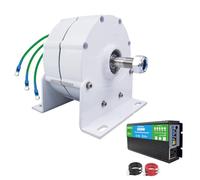 HUIZHITENGDA 12V,3000W New Gearless Permanent Magnet Generator, Extreme Temperatures From -40°C To 80°Cno Noise Wind Generators12v 24V 48V (With Inverter)
