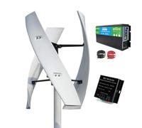 HUIZHITENGDA 12V,3000W Windmill Wind Turbine Generator,12V 24V 48V Complete Power Supply System Kit Electric Generator Free Energy Home Appliance(With Inverter)
