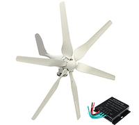 HUIZHITENGDA 20000W No Noise Vertical Axis Wind Turbine Generator, 12V-220V Wind Power Generator for Marine, Windmill Generator Suit for Hybrid Solar Wind System,48V