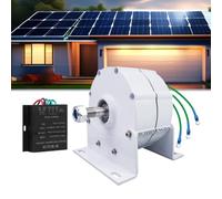 HUIZHITENGDA 220V, 12000W 110V/ 220V Permanent Magnet Electric Motor Generator DIY AC Alternator Permanent Magnet Motor, Home Windmill Kit Wind Power Equipment for Boats