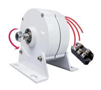 HUIZHITENGDA 220V,12000W 650Rpm Permanent Magnet Generator 12V 24V 48V AC Alternators Use for Wind Turbine Water Turbine with Motor (With Base)