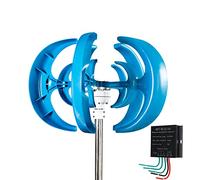 HUIZHITENGDA 24V, 16000W Vertical Axis Wind Power Turbines Kit, Wind Generator High Efficiency Low Noise Maglev Windmill 5 Blades with MPPT Controller