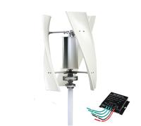 HUIZHITENGDA 24V,9000W Low Speed Vertical Axis Wind Turbine Generator, 12V/24V Helical Blade Design for Home/RV/Boat/Streetlight, Low Wind Start (3M/S)