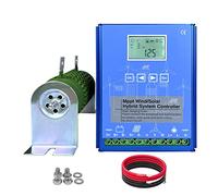 HUIZHITENGDA 3000W LCD Wind Solar Hybrid System MPPT Charge Controller+12V 24V Auto Regulator Home Use Wind Generator(220V,Blue),48V