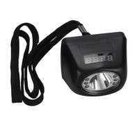 HUIZHITENGDA 3W Safety Mining Light Super Bright LED Miner Lamp Rechargeable Waterproof Head Torch Flashlight Explosion Proof Hard Hat Cap Headlight (Black)