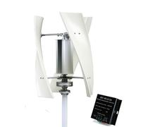 HUIZHITENGDA 48V,10000W Vertical Axis Wind Turbine Generator 12V 24V 48V Permanent Magnet Generator with Hybrid Controller Low Noise Windmill for Farm Home Use