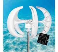 HUIZHITENGDA 48V,8000W No Noise Wind Turbines Horizontal Home Powers Windmill,Wind Generator Kit,110V/220V Energy Turbines Controller