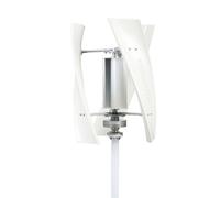 HUIZHITENGDA 5000W Vertical Wind Turbine Generator Kit for Home, Farm AC 12V 24V 48V 220V with MPPT Controller Low Noise 3 Blade Windmill Generator (White),48V