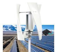 HUIZHITENGDA 8000W 3 Blades Vertical Wind Turbine Generator Kit,220V 48V 24V 12V with Controller Energy Generator Wind Power Kit for Home, Street Lighting (White),48V