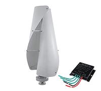 HUIZHITENGDA 9000W 48V Free Energy Wind Turbine Generator Kit(White)