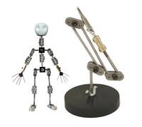 HUIZHITENGDA Armature Rigging System for Stop Motion Animation DIY Metal Puppet Figure Skeletons DIY Stop Motion Armature Kits, Support Your Charactor's Movement(40Cm Arm),17CM