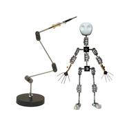 HUIZHITENGDA Armature Rigging System for Stop Motion Animation, Rig Arm To Hold Light Puppet, Support Your Charactor's Movement | W/DIY Metal Puppet Figure Skeletons,18CM