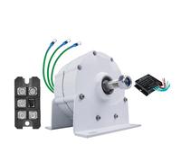 HUIZHITENGDA Free Energy 20000W Power Generator, Low RPM 3 Phase 12V 24V 48V 220V Gearless Permanent Magnet AC Alternators with Rectifier for Hydraulic/Wind Turbines,12V