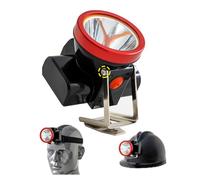 HUIZHITENGDA High Brightness Miners Headlamp Led Safety Miner Lamp Explosion Proof Proof Miner Light for Hard Hat Outdoor Professional Works (Waterproof, Red)