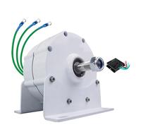 HUIZHITENGDA Low Speed 10000W Gearless Permanent Magnet Generator, Energy 12V 24V 48V 220V 3 Phase AC Alternators Use for Water Wind Turbine (With Base),12V