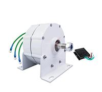 HUIZHITENGDA New Energy Generators Low Speed 4000W 12V 24V 48V AC Gearless Permanent Magnet Generators Use for Water Power And Turbine with Controller,24V