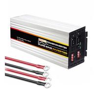 HUIZHITENGDA Power Inverter 5000Watt Peak Pure Sine Wave Ac Car Inverter 12V-60V DC To 110V 120V AC with Led Display,Dual AC Outlets for RV,Solar System Emergency,60V TO 220V