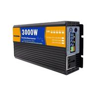 HUIZHITENGDA Split Phase Car Power Inverter 1500W Pure Sine Wave Inverter,Peak 3000W, 12V-72V DC To 120V/240VAC Converter with LCD Display High Frequency Inverter,24V TO 220V