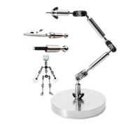 HUIZHITENGDA Stop Motion Armature Kit Animation Winder Rig System with 3 Connectors DIY Metal Puppet Figure Skeletons for Stop Motion Animation,18CM