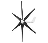 HUIZHITENGDA Wind Power Generator Kit,1000W-3000W 6 Blades Horizontal Home Wind Turbines 12V 24V 48V 220V with MPPT Controller Suitable for Courtyards/Streets (Black),220V