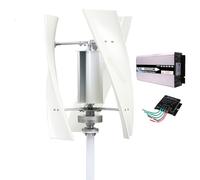 HUIZHITENGDA Wind Turbine Generator Kit, Vertical 9000W 3 Blades Energy Windmill Coreless Wind Turbine Set with Inverter Converter/Controller for Home Street Lighting(12V-220V),220V