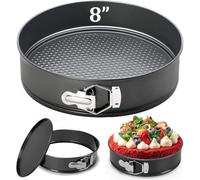 huiziyi 15 cm Springform Cake Tin, Non Stick Cake Pan, Removable Bottom Leak Proof Cheesecake Tin, 6 Inch Round Panfor Baking Brownies Cheesecake Gateaux Pie (15cm/6")