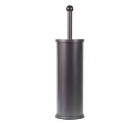 HUJI Rust Resistant Bronze Toilet Brush Holder with Lid Perfect Bathroom Bowl Cleaning Set Gift for House Warming or College Dorms Accessories (1, Bronze Toilet Brush)