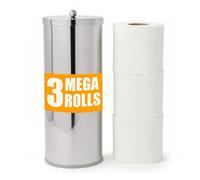 HUJI Rust Resistant Stainless Steel Toilet Paper Canister Holder For Bathroom Storage(1, Canister) by Huji