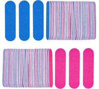 Hujiedian Mini Nail Files Bulk, 100 Pcs Disposable Double Sided Emery Boards Travel Size for Men, Women, Kids (2 Inch)