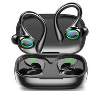 HUJINA Wireless Earbuds, Bluetooth 5.4 Headphones,60H Playback Noise Cancelling Wireless Headphones with LED Battery Display, Mics Clear Call, IPX6 Waterproof Bluetooth Earbuds for Workout Sports