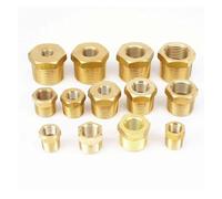 HUJWLBWF 1pc 3/4'' BSPT Male x 1/2'' NPT Female Thread Brass Reducer Bushing Pipe Fitting Adapter 229PSI