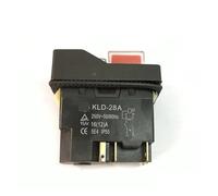 HUJWLBWF 1PC AC250V 16A Waterproof Electromagnetic Push Button switch 4/5Pin KJD17 KLD-28ACK-21 220-240V protection Starter Switch(5pins)